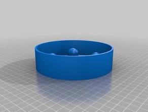 slow eating food bowl pets dish dog pet small 3d print model - Mito3D