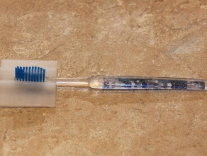 Zahnbürste-Zahnpasta-Hilfe Bad assistivetech ein Linkshänder Zahnbürstenhalter 3d print model - Mito3D