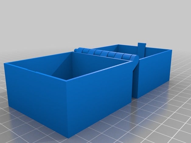 meine angepasste aufklappbaren box latch etwas parametric druckbaren einem Stück 3d drucken tests 3D print model - Mito3D