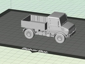 nice unimog 1300 -camion pick-up automobile 3d print model - Mito3D