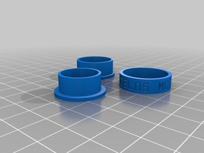 mon personnalisés fidget spinner ring 3 anneaux 3d print model - Mito3D