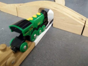 brio rail droit trains électriques aller sous les ponts jouet jeu accessoires électrique plein inférieur 3d print model - Mito3D
