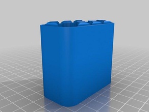 my customized battery case 8aaa containers 3d print model - Mito3D
