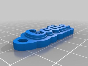 codie llavero organización personalizado 3d print model - Mito3D