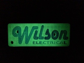 wilson electrical keychain keychains 3d print model - Mito3D