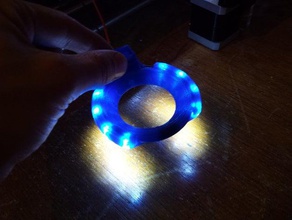print fan duct extruder light 3d printer accessories created freecad led 3d print model - Mito3D