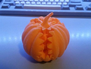 gear pumpkin interactive art gears halloween 3d print model - Mito3D