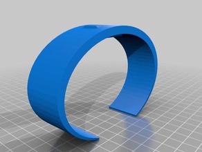 mi personalizados fitbit flex arco de la banda actualizado pulseras 3d print model - Mito3D