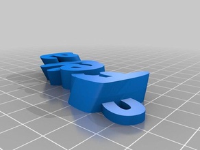 meine angepasste iamburnystext freya Organisation 3d print model - Mito3D