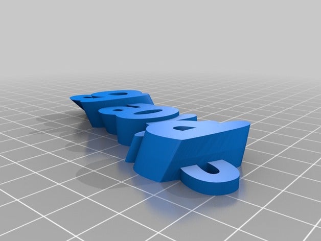 meine angepasste iamburnystext phoebe Organisation 3D print model - Mito3D