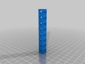 my customized temp calibration tower fixed pla 3d printing tests 3d print model - Mito3D