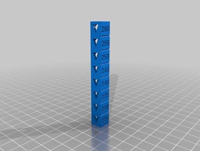 my customized temp calibration tower fixed abs 3d printing tests 3d print model - Mito3D