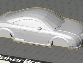 audi tt escale modèle véhicules 3d print model - Mito3D