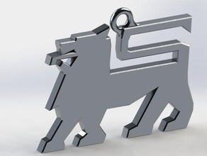 food lion logo keychain signs logos 3d print model - Mito3D