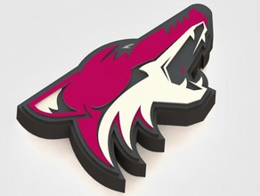 arizona coyotes i segni loghi hockey su ghiaccio nhl 3d print model - Mito3D