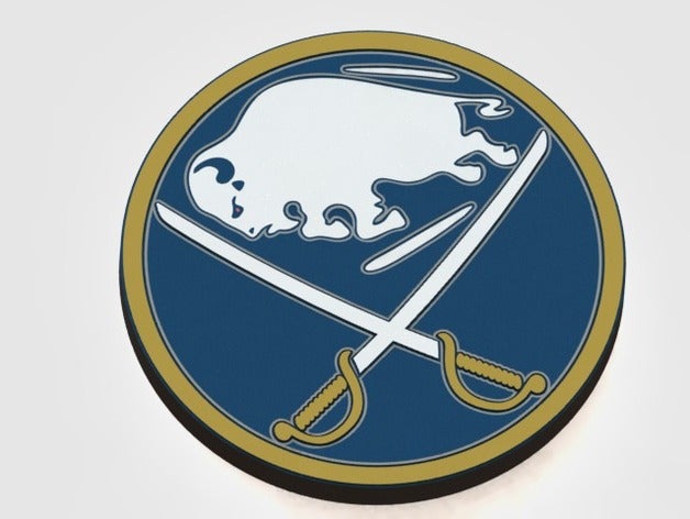 buffalo sabres sinais logotipos Logo em 3d hóquei no gelo nhl 3D print model - Mito3D