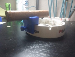 cigar holder screw household ashtray 3d print model - Mito3D