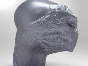 rouge alien brute 3d l'impression 3d print model - Mito3D