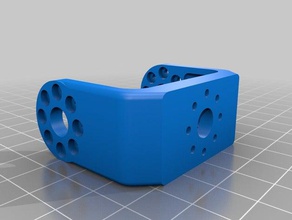 mx-28 extra grosso do suporte de tornozelo, o quadril robótica darwin-op dynamixel 3d print model - Mito3D