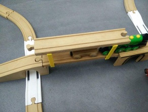 add layer support wooden brio style track toy game accessories bridge level modular 3d print model - Mito3D