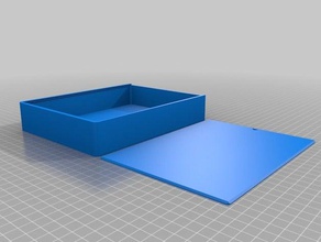 new box actual size containers customized 3d print model - Mito3D