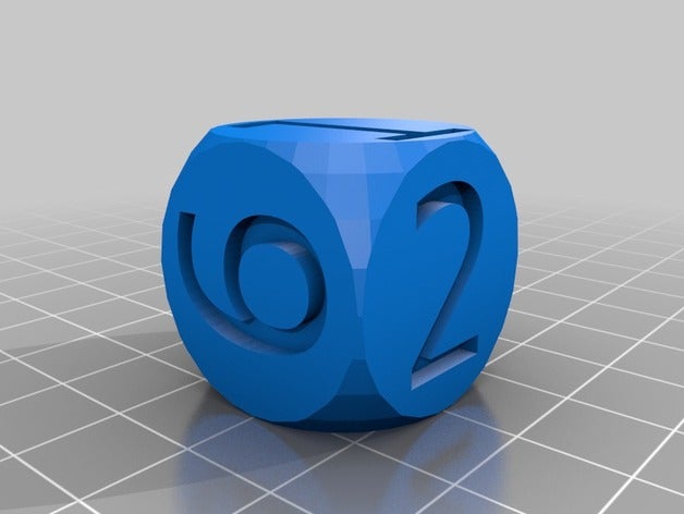 dé personnalisé 3D print model - Mito3D