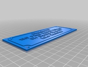 bluebird k7 placa sinais logotipos personalizado 3d print model - Mito3D