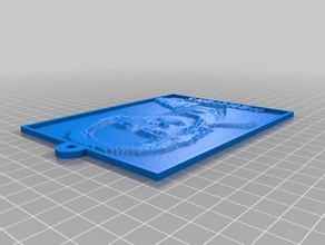 carl sagan 2d Kunst angepasst 3d print model - Mito3D