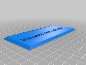 mason wax comb hand tools customized 3d print model - Mito3D