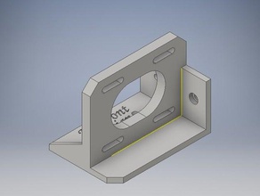 suporte do eixo 3d a impressora partes graber 3d print model - Mito3D