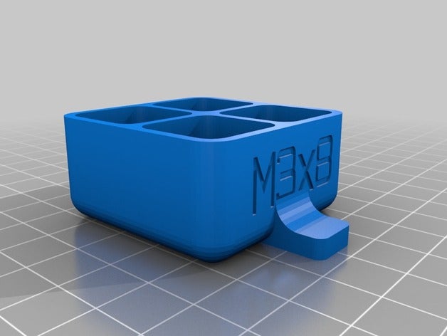 my customized slotted drawer box other 3D print model - Mito3D
