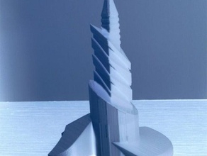 rascacielos de los edificios estructuras 3d print model - Mito3D