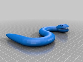 Schlange Tiere cartoon tinkercad 3d print model - Mito3D