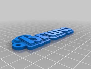 llavero de bruno llaveros personalizado 3d print model - Mito3D