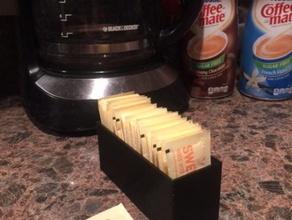 sugar packet box kitchen dining 3d print model - Mito3D