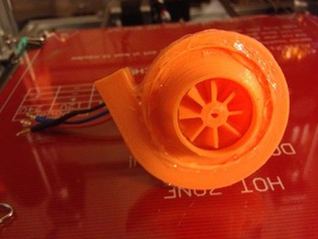 centrifugal compressor remixed use brushless motor diy 3d print model - Mito3D