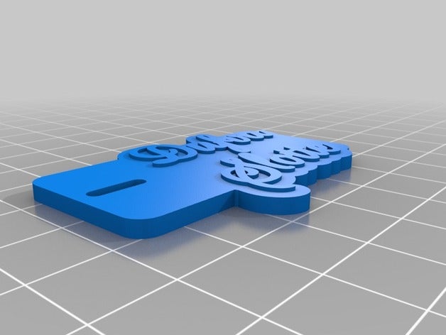 minha personalizado de várias linhas tag keychain2 chaveiros 3D print model - Mito3D