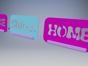 home sweet led-Kerze Dekor 3d print model - Mito3D