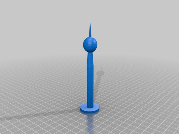 berlin-tv-tower fernsehtrum Gebäude Strukturen 3D print model - Mito3D