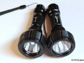 adapter c8 flashlights diy gbeam-light-adapter guerillabeam 3d print model - Mito3D