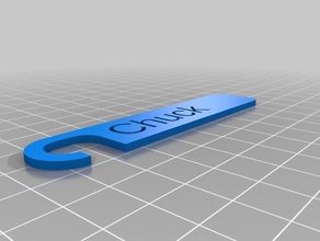bosses name tag kitchen dining customized 3d print model - Mito3D