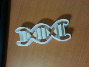 dna cookie cutter kitchen dining 3d print model - Mito3D
