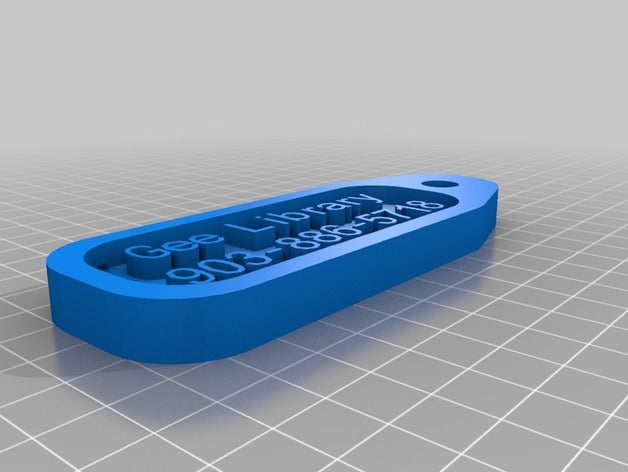 tag library famiglia personalizzato 3D print model - Mito3D