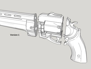 last word proper cut full size- remix props destiny hand cannon 3d print model - Mito3D