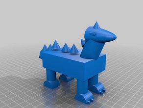 cami dinossauro animais de estimação 3d print model - Mito3D