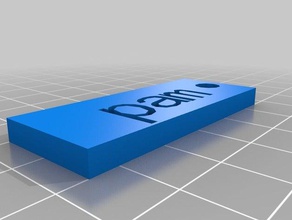 pam Kolyesi Anahtarlık özelleştirilmiş 3d print model - Mito3D