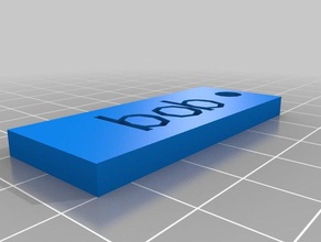 bob llaveros personalizado 3d print model - Mito3D