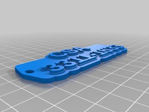 csa chaveiro keychains customized 3d print model - Mito3D