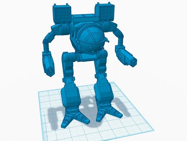 madcat mech 3d la stampa warrior robot 3D print model - Mito3D