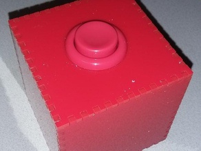cubo de 28mm botão outros 3d print model - Mito3D